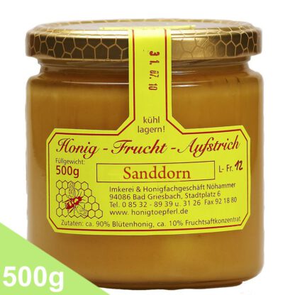 Fruchthonig "Sanddorn" cremig (500 Gr.)