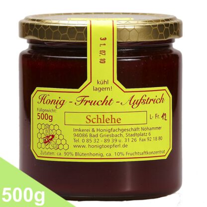 Fruchthonig "Schlehe" cremig (500 Gr.)